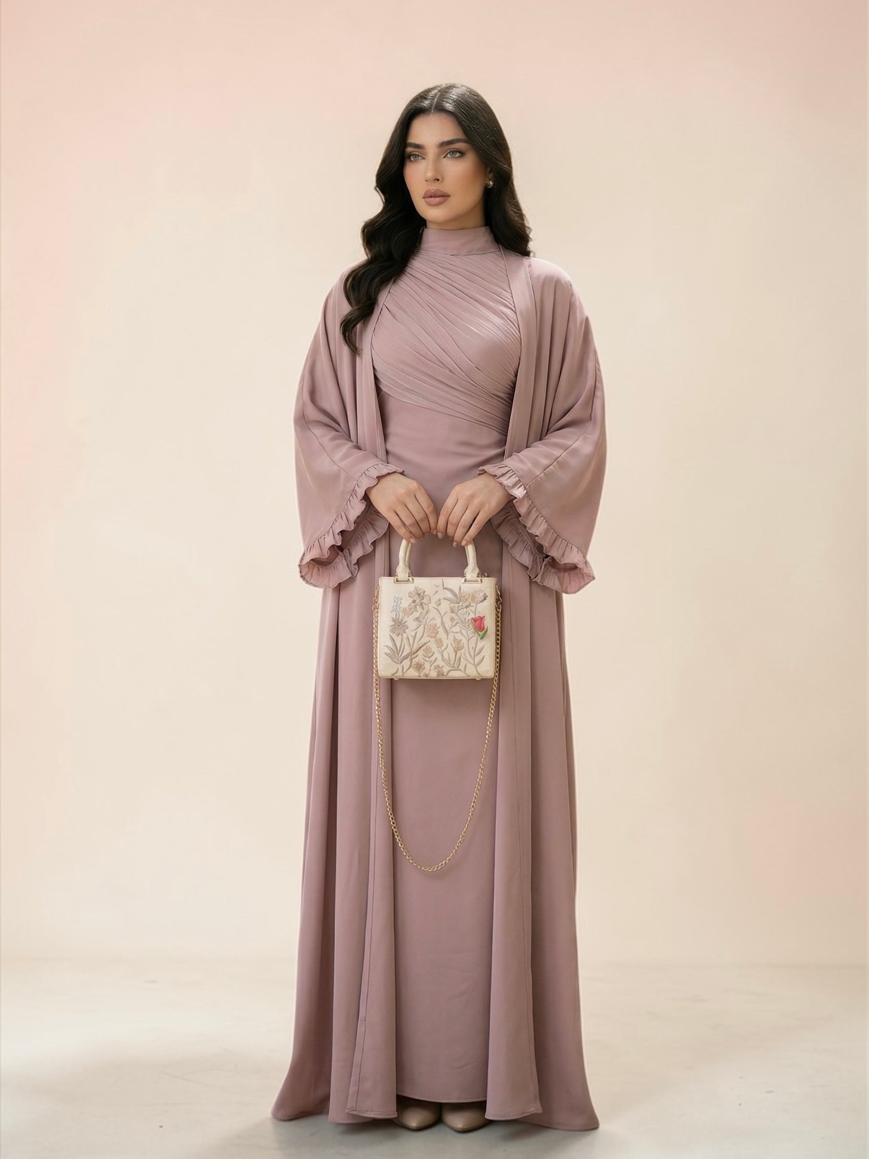 Nude abaya - New