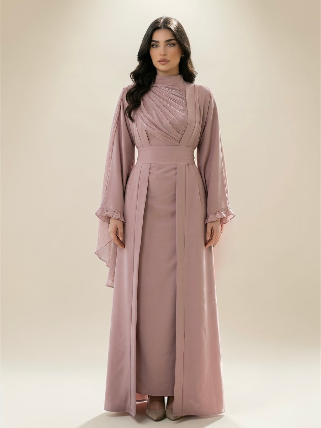Nude abaya - New