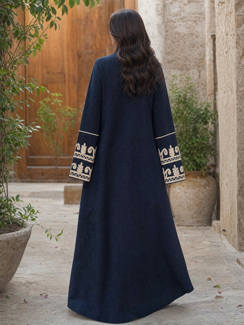 Aurum Abaya - Navy