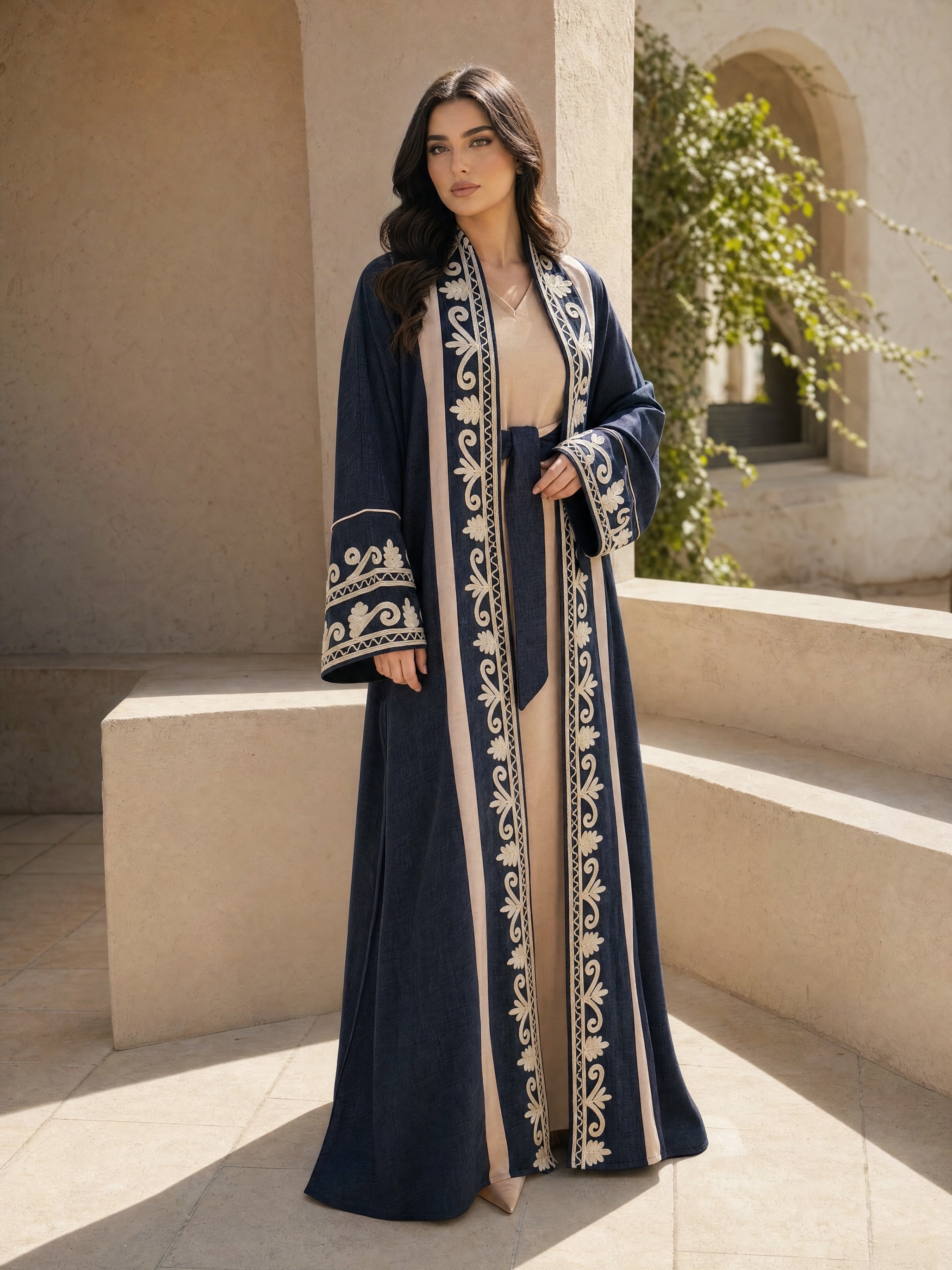 Aurum Abaya - Navy