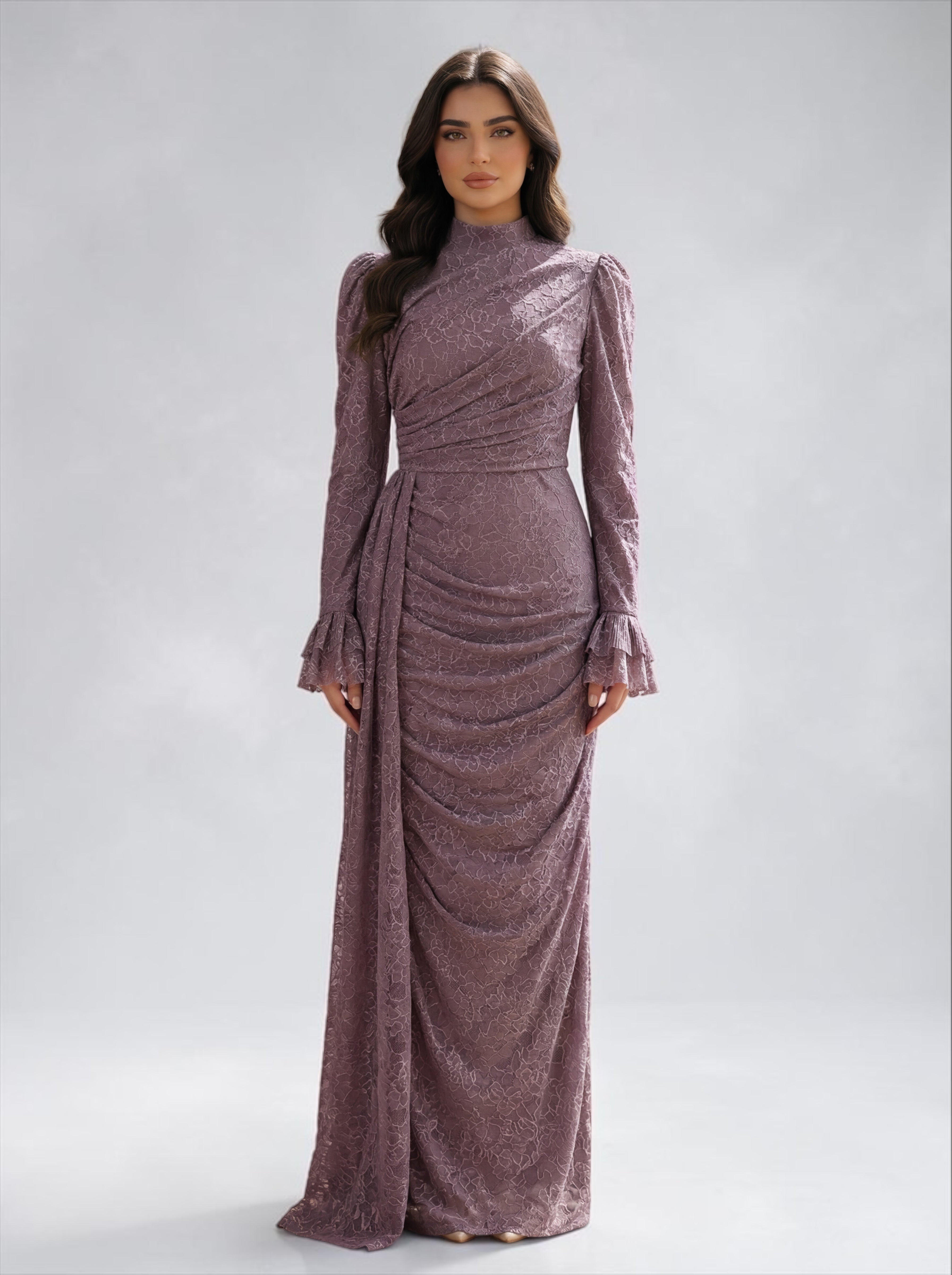 Mauve Lace Dress