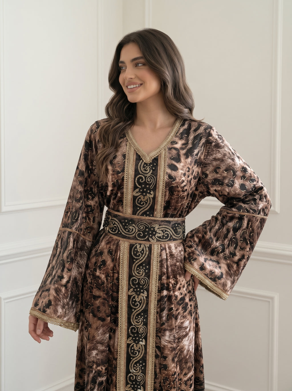 Velvet Bedouin Embroidered Kaftan