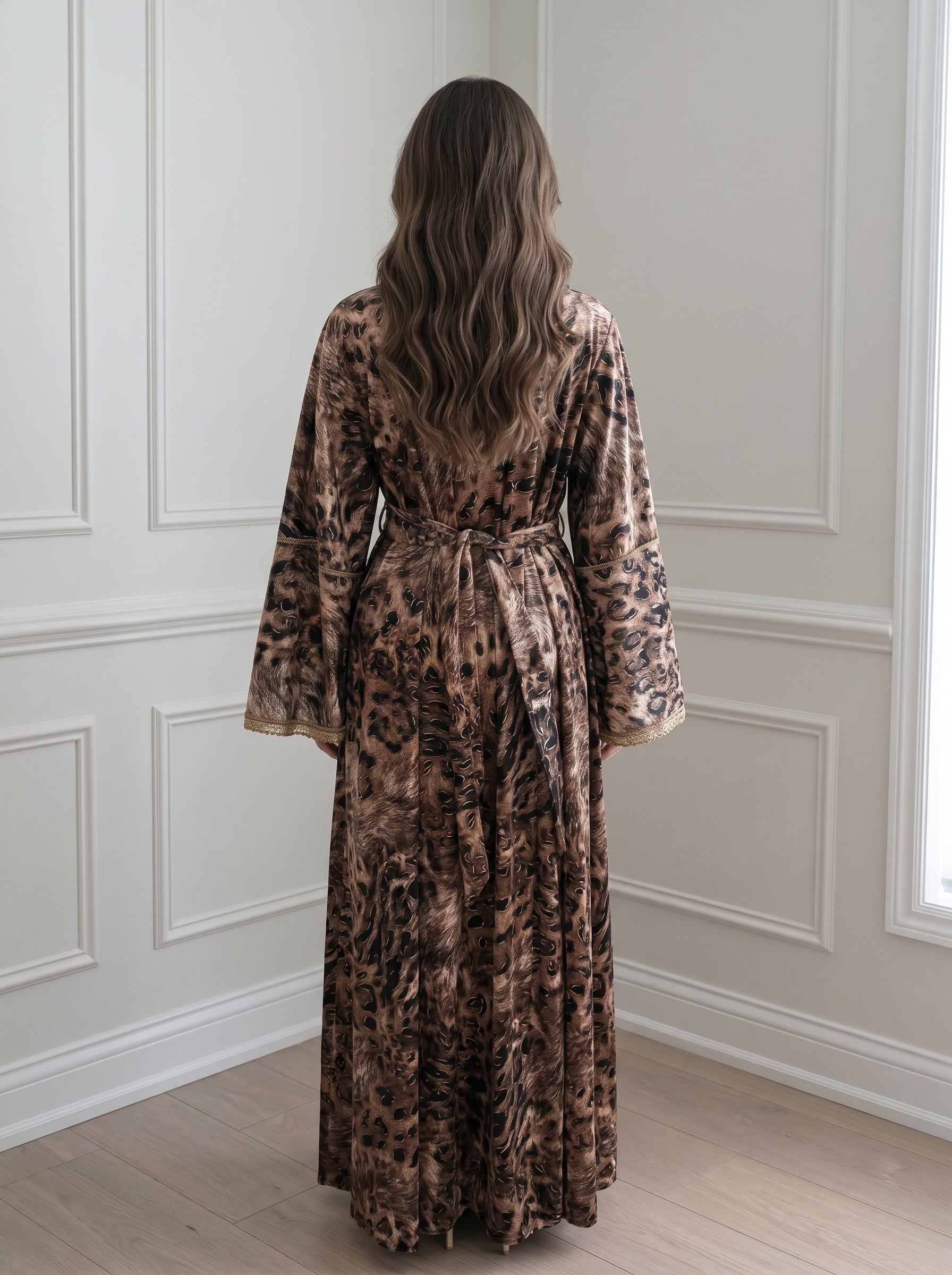 Velvet Bedouin Embroidered Kaftan