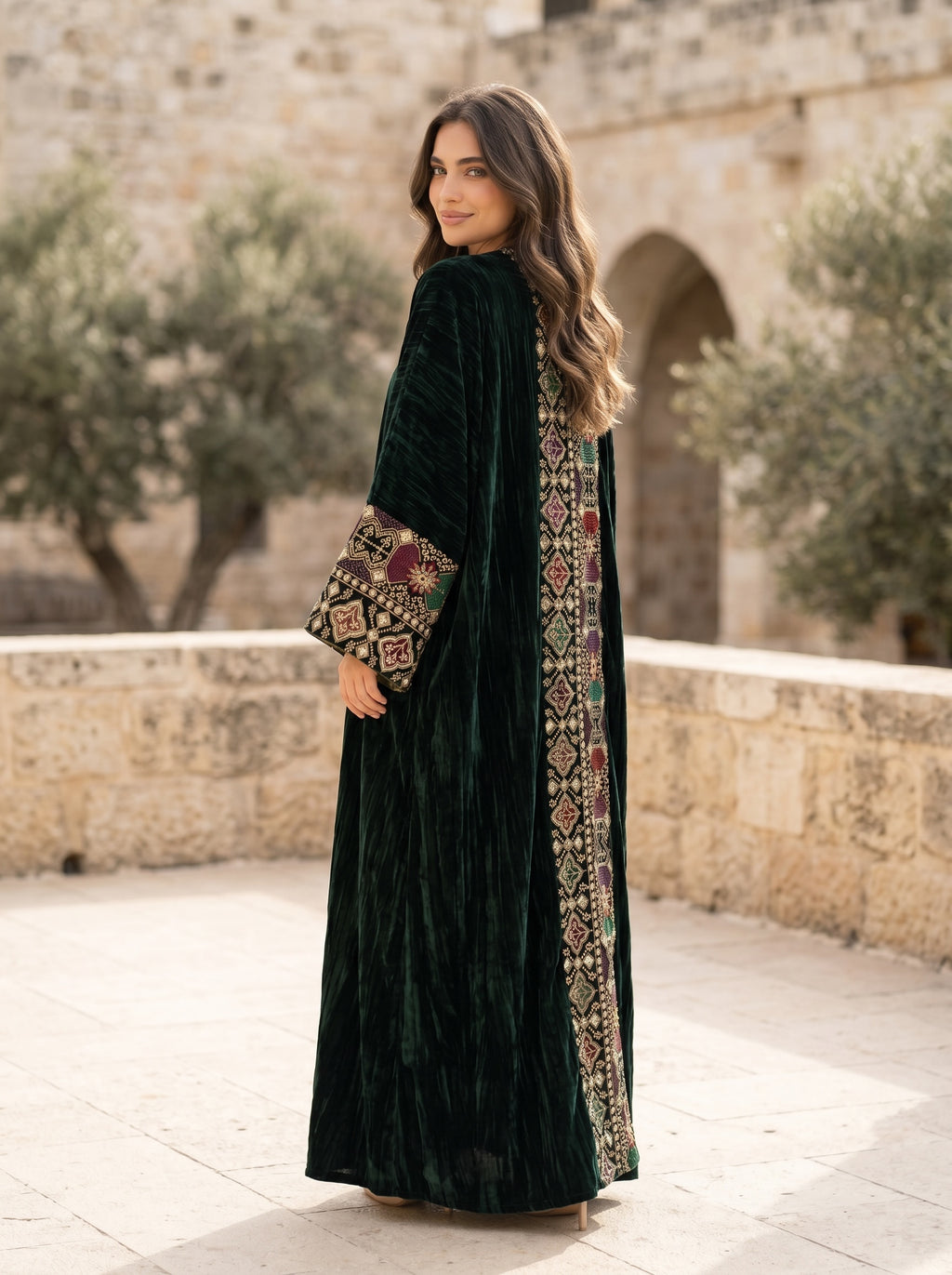 Dark brown abaya