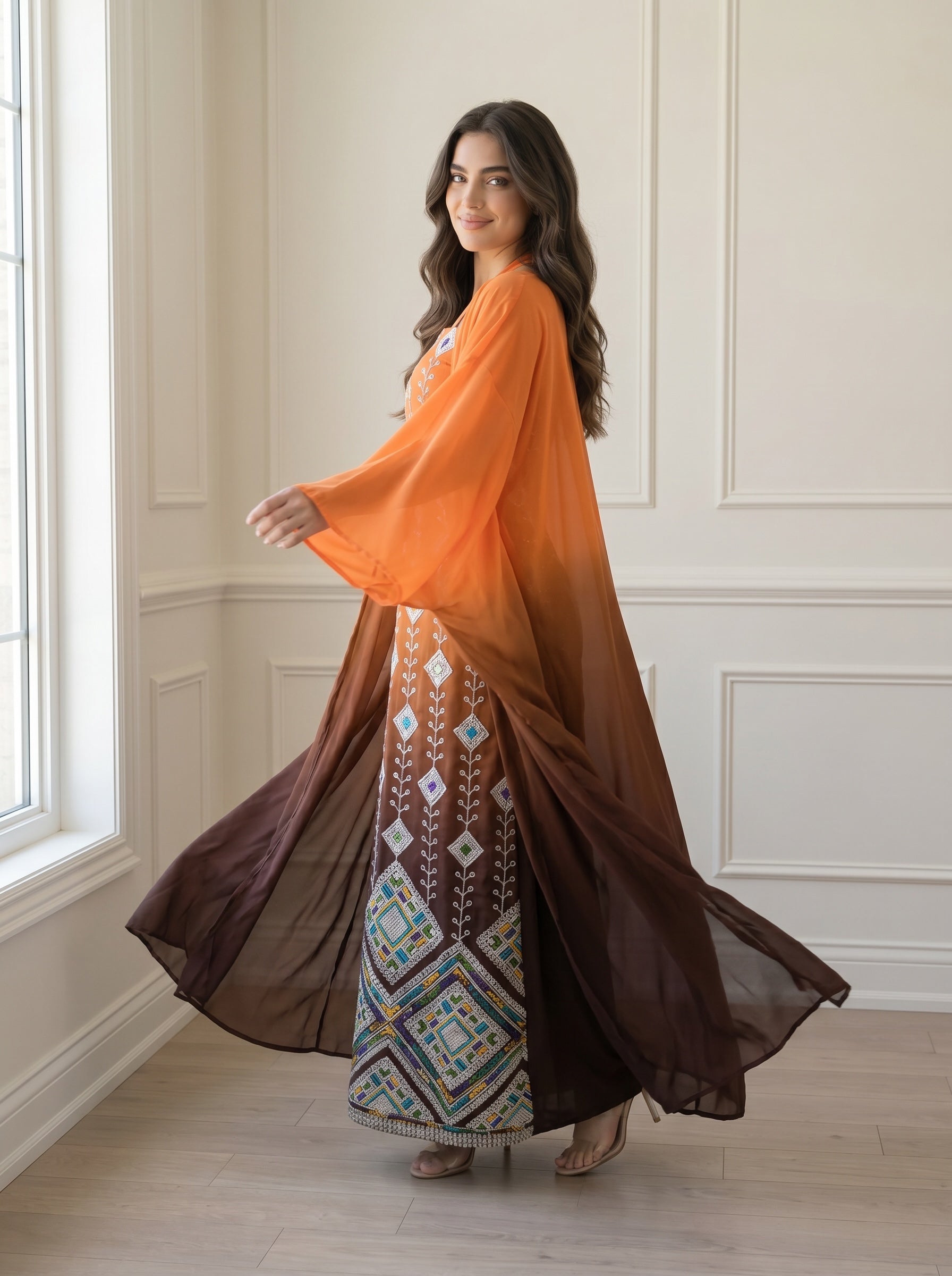Sunset Ember Kaftan