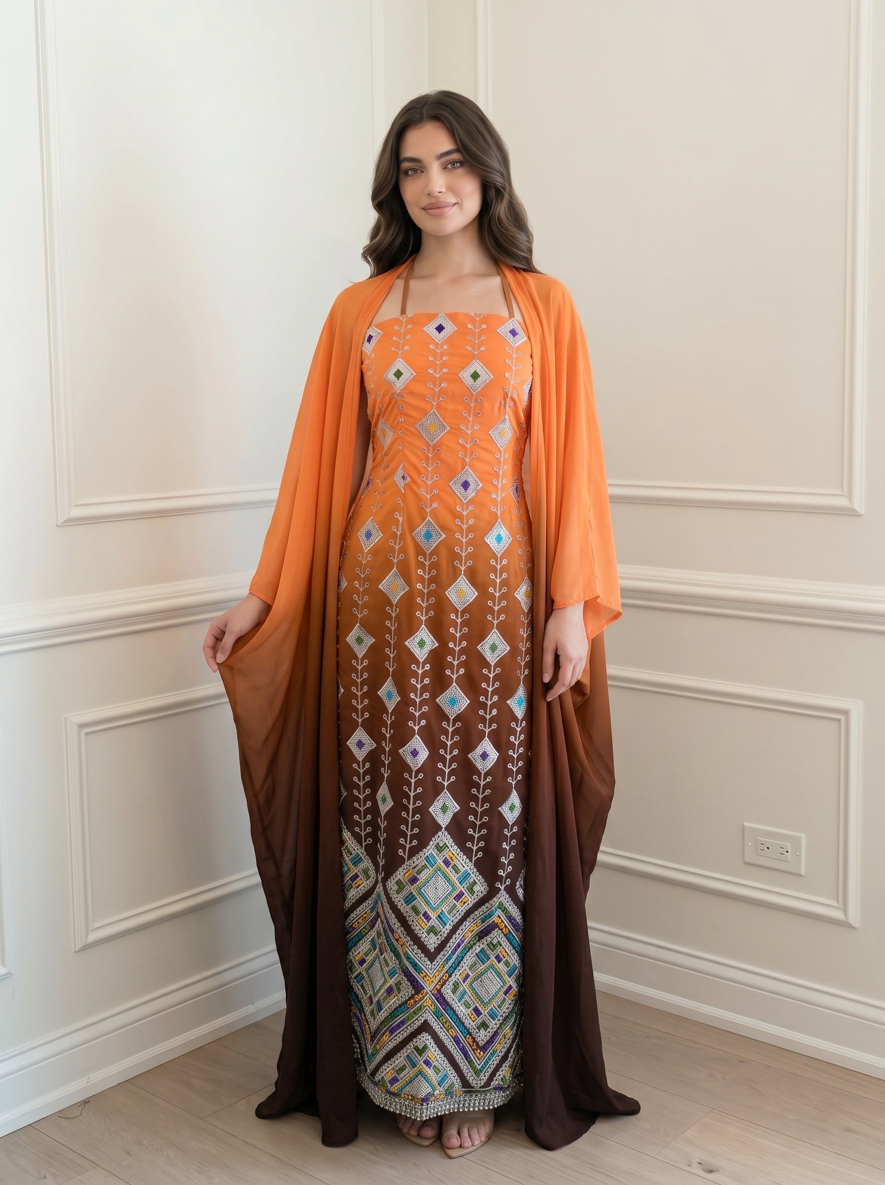 Sunset Ember Kaftan